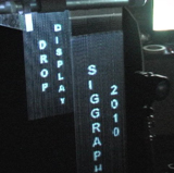 Multi-layered Display with Water drops