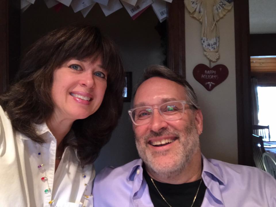 Bruce and his sister Debbie Christmas, 2016
