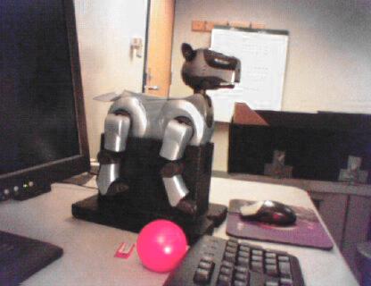 AIBO on stand