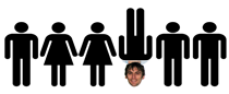 Jeff's head on a head of a crowd worker icon