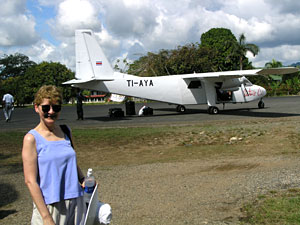 Palmar airstrip (not our plane)