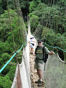Canopy tour: Suspension bridge