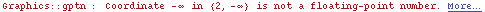 Graphics :: gptn : Coordinate  -∞ in {2, -∞} is not a floating-point number. More…