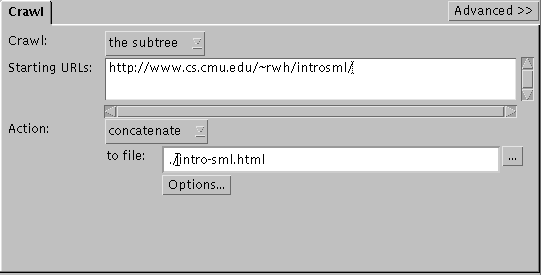 Concatenate pages for printing