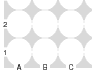 lower left corner of a go game recording sheet