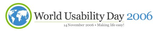 World Usability Day, 14th November 2006