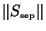 $\left\Vert S_\mathrm{\scriptscriptstyle sep}\right\Vert$