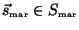 $\vec s_\mathrm{\scriptscriptstyle mar}\in S_\mathrm{\scriptscriptstyle mar}$