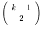 $\left({\begin{array}{c}k-1\ 2\end{array}}\right)$