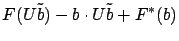 $\displaystyle F(U\tilde{b}) - b\cdot U\tilde{b} + F^*(b)$