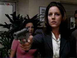 Andrea Parker as Miss Parker in The Pretender.