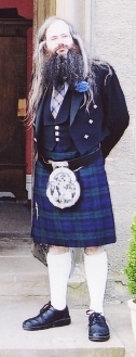 Picture of Alan W Black in a kilt