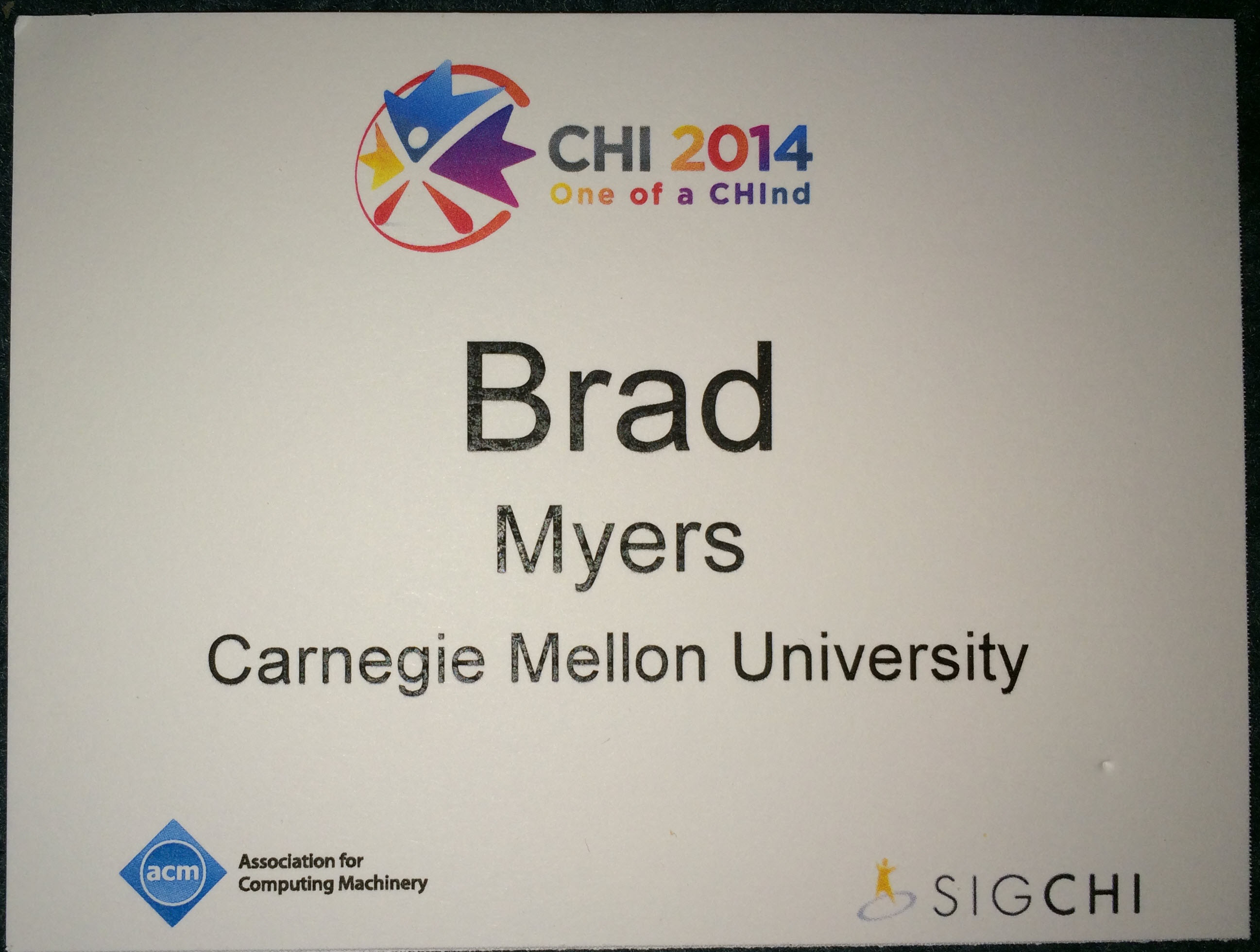 CHI'2014 badge