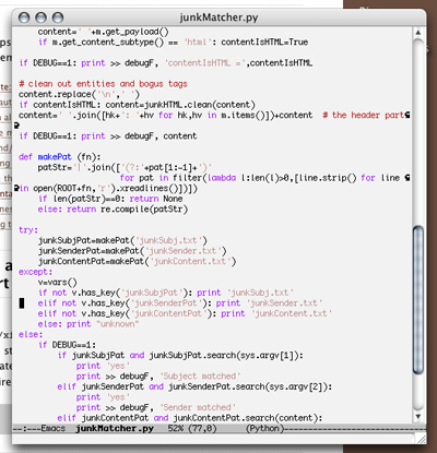 Emacs OS X screenshot