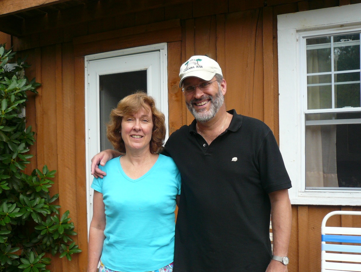 Bruce and his sister Beth Durand at Charel, 2011