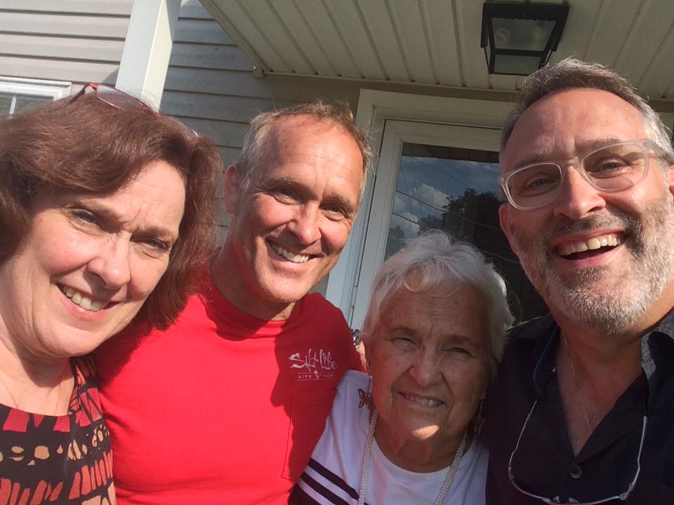 Sister Beth, Brother Mark, Mom, and Bruce, 2016