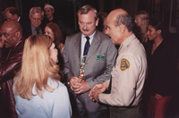 Sheriff Baca receiving
award from Scientology front group ABLE