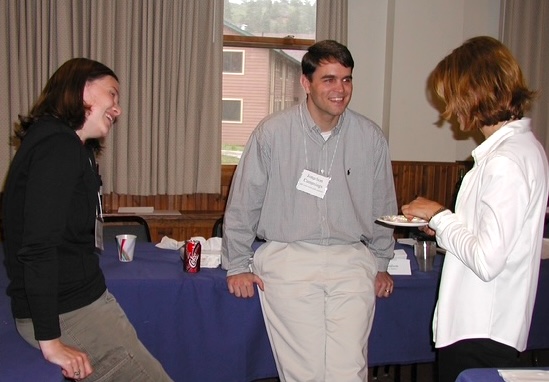 Irina Shklovski, Jonathon Cummings, and Bonka Boneva, research meeting, 2005