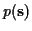 $p(\vec{s})$