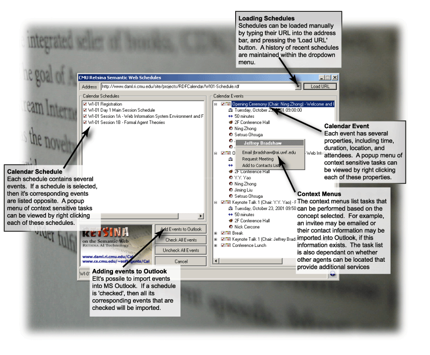 Retsina Semantic Web Calendar Parser 