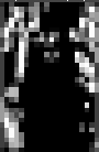 Horizontal edge image of face