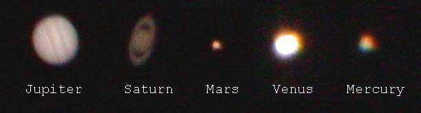 A Comparison of 5 planets