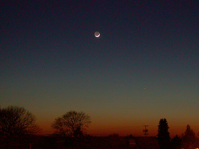 The Moon and Mercury, 2004/3/22