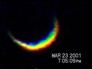 Rainbow Venus (differential atmospheric refraction)