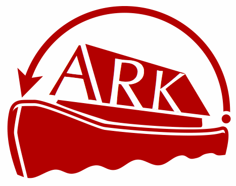 ARK logo:  various visual puns and oblique technical references in the official CMU color.