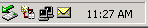 The RCal Icon is the second icon on the
    left.  Right-clicking this icon provides a menu of options