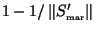 $1-1/\left\Vert S_\mathrm{\scriptscriptstyle mar}'\right\Vert$