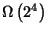 $\Omega\left(2^4\right)$