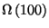 $\Omega\left(100\right)$