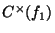 $ C^{\times}(f_1)$