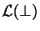 $ {\cal
L}(\bot)$