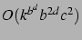 $O(k^{b^d} b^{2d}c^2)$