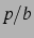 $p/b$