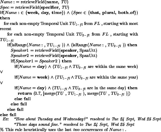 \begin{figure}$Name: $\space $=$\space retrieveField({\bf name}, {\em TU}) \\
$...
...ule heuristically uses the last {\em two} occurrences of $Name: $ .
\end{figure}