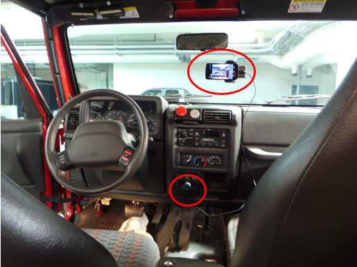 camera in a car