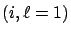 $(i,\ell=1)$