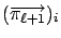 $(\Vec{\pi_{\ell+1}})_i$