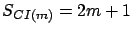 $S_{CI(m)} = 2m+1$