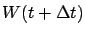 $W(t+\Delta t)$