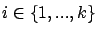 $i\in\{1,...,k\}$