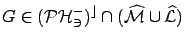 $G\in (\cal{PH}_3^-)^c \cap (\widehat{\cal M} \cup \widehat{\cal L})$