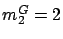 $m_2^G = 2$