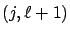 $(j,\ell+1)$