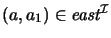 $(a,a_1) \in {\textit{east}}\xspace^\mathcal{I}$