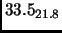 $33.5_{21.8}$