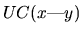 $UC(x\mbox{-}y)$